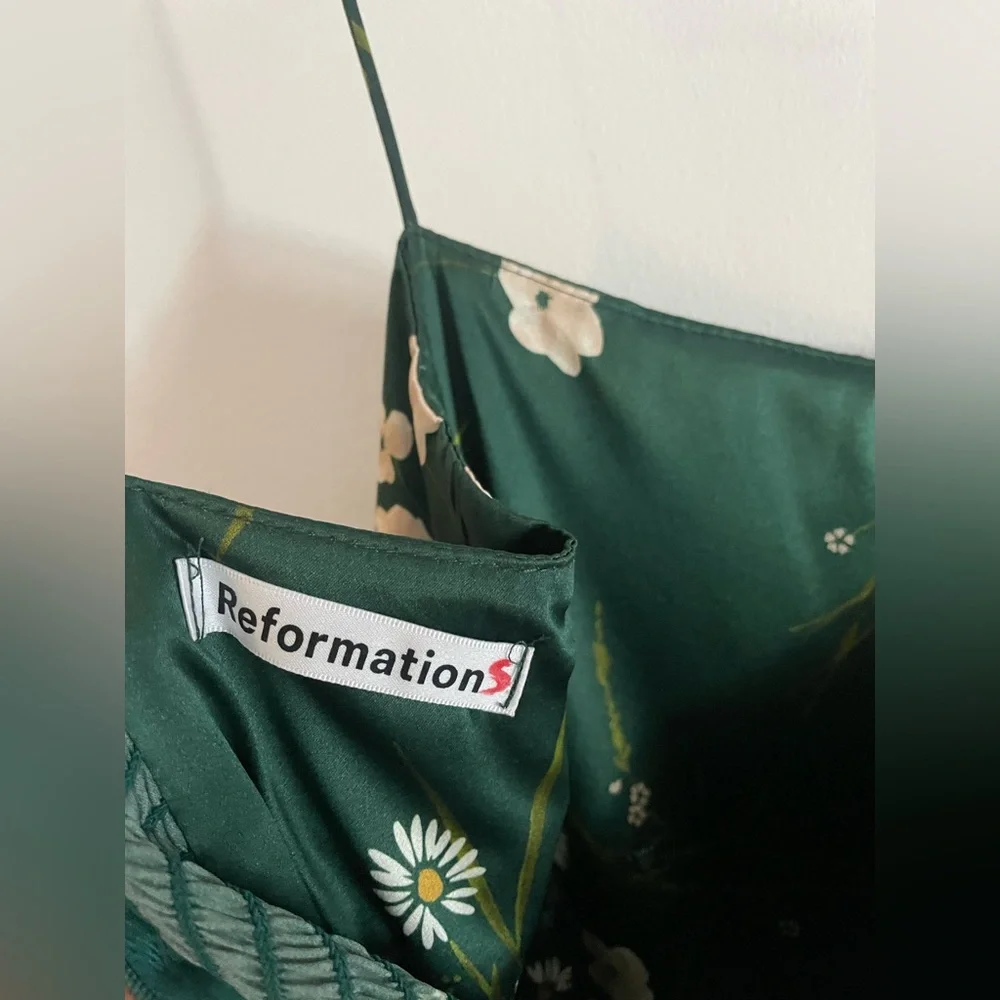 Reformation Silk Frankie Dress in Buena - Picture 7 of 9